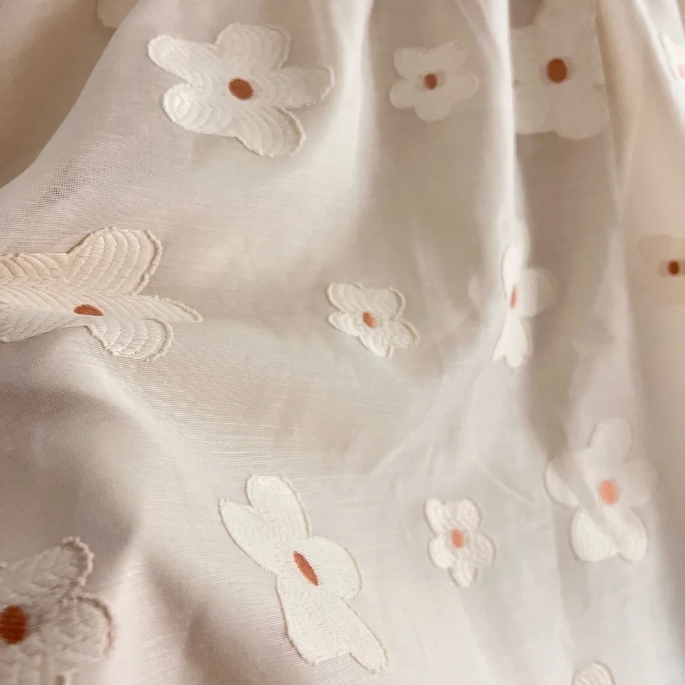 NWOT Storia Patchwork Daisy Babydoll Mini Dress - Picture 9 of 9